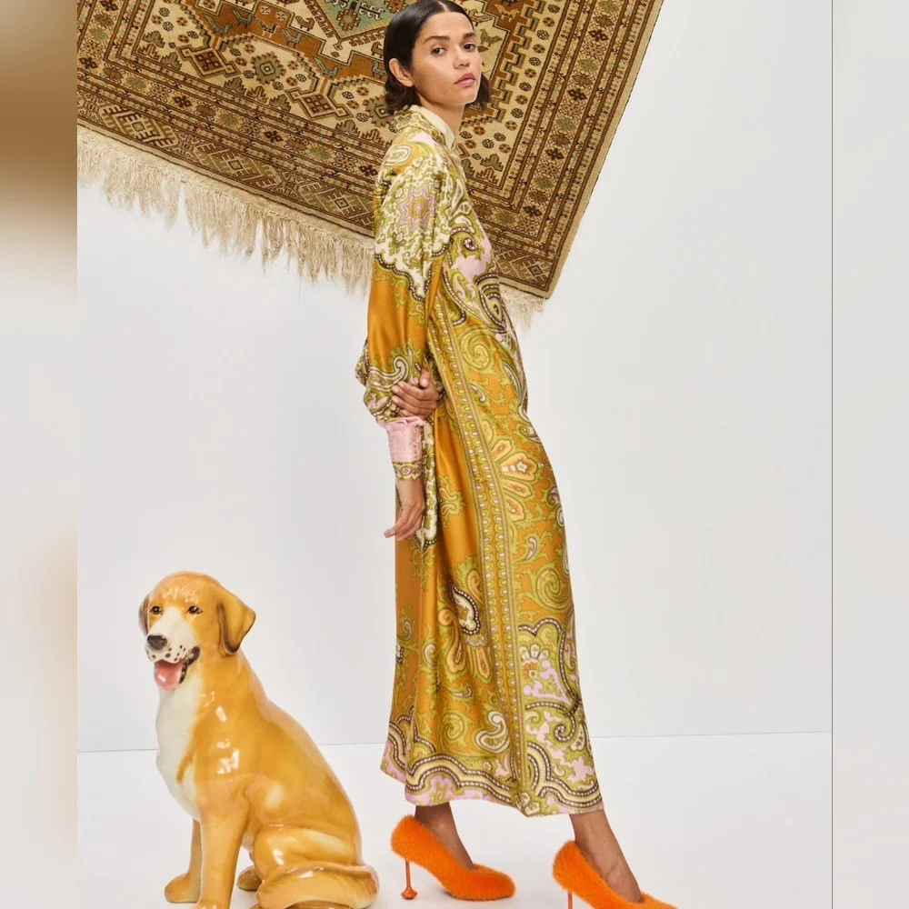 Alemais Clemenza Silk Shirtdress - Mult - Picture 2 of 16